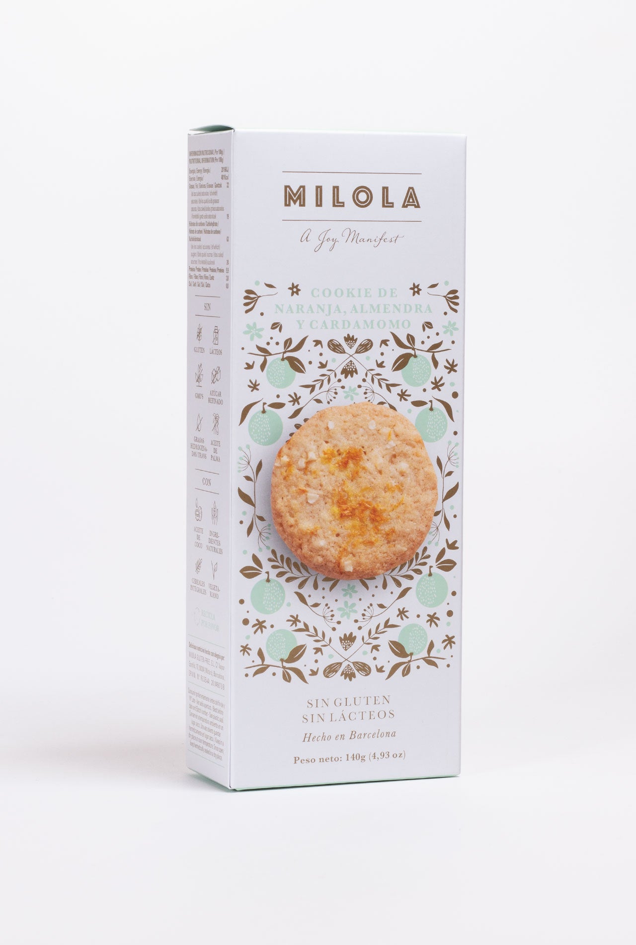 Galletas MILOLA Naranja y almendras 140g